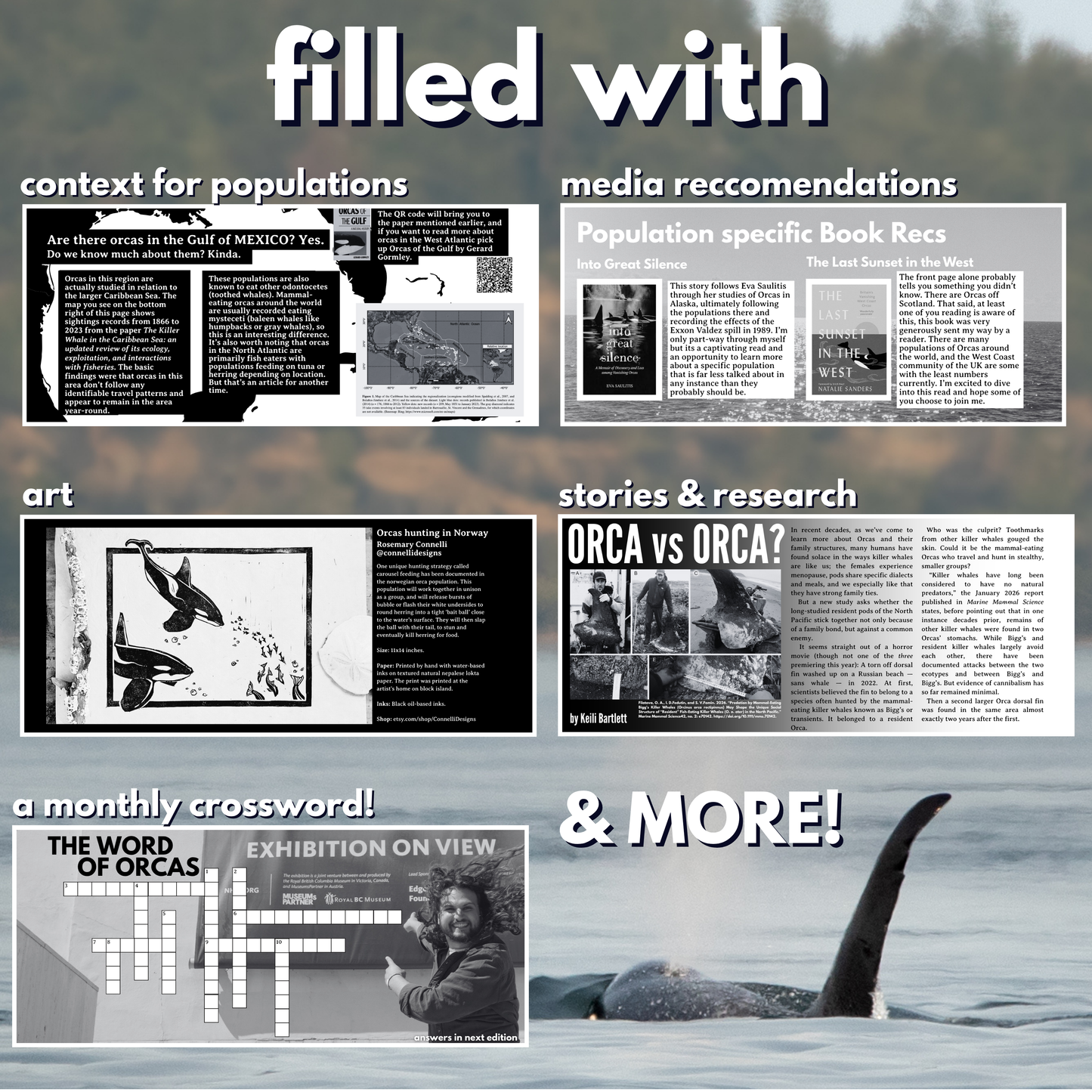 World of Orcas Zine (monthly subscription)