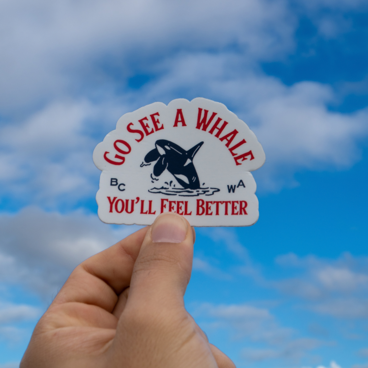 Go See a Whale series sticker pack