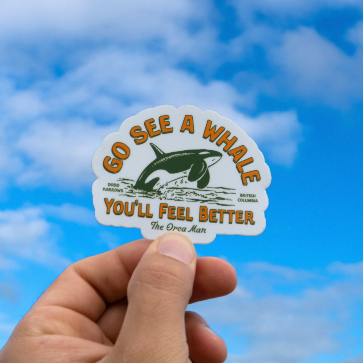 Go See a Whale series sticker pack