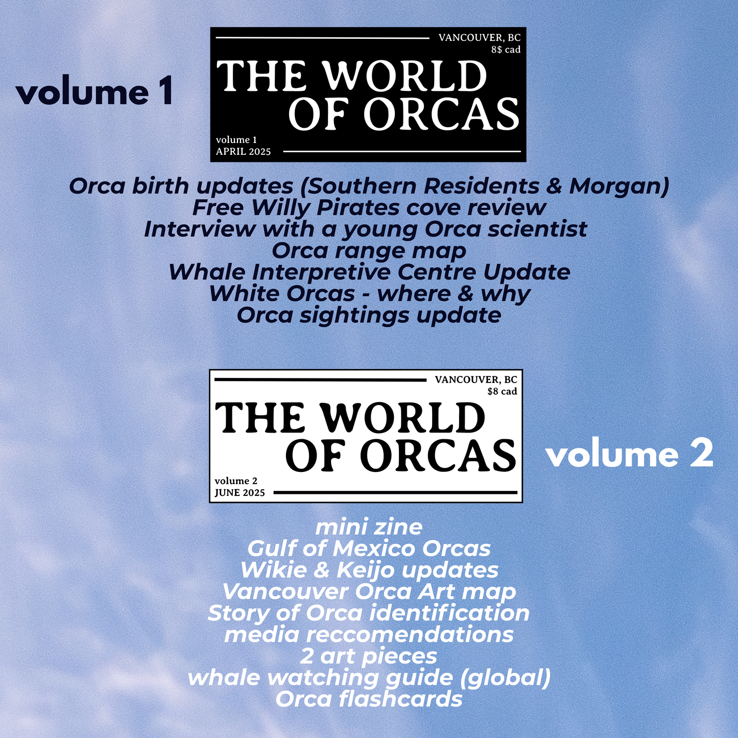 2 Volume Packs - The First Year