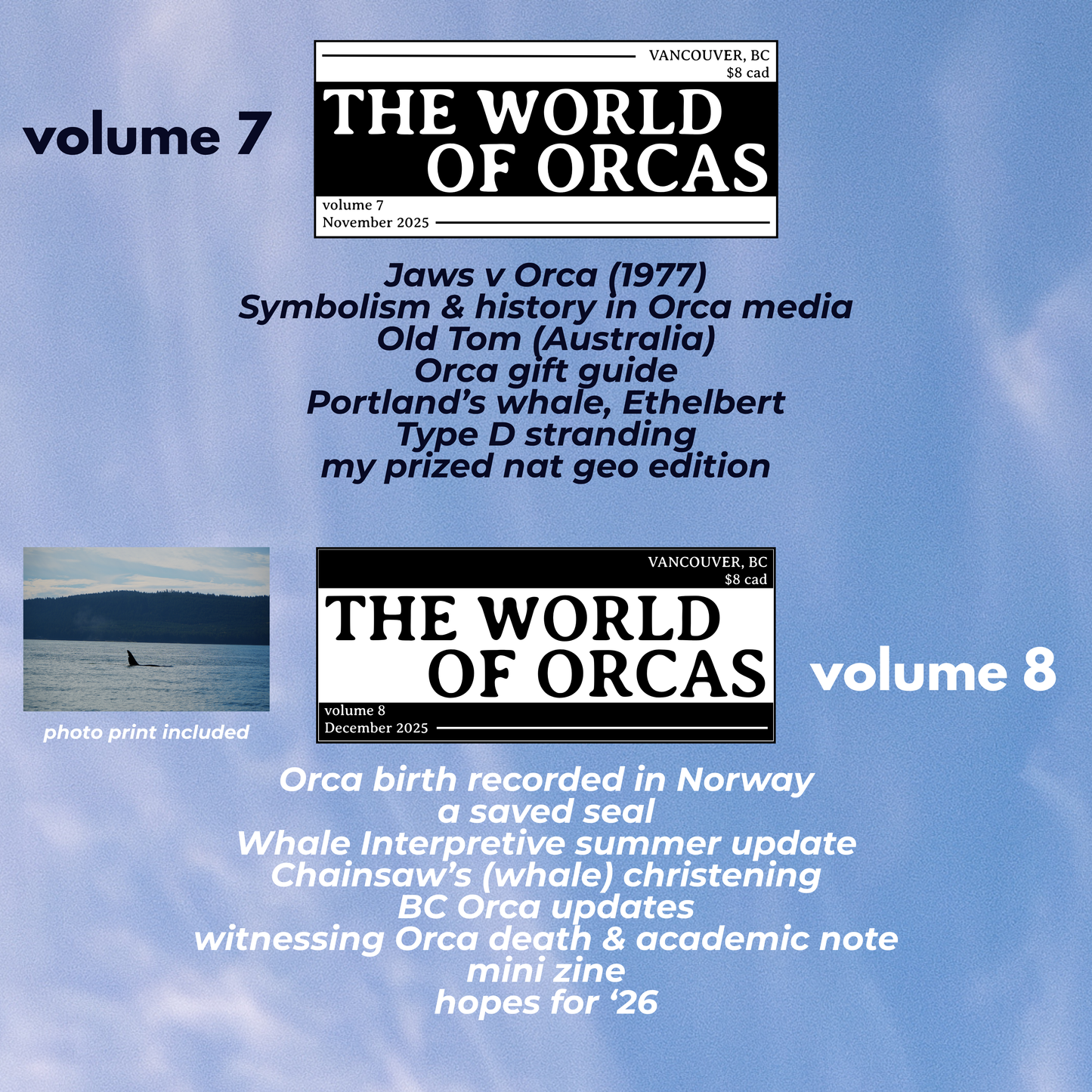 2 Volume Packs - The First Year